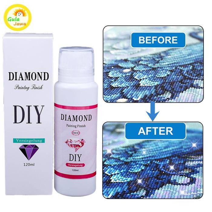 

120ml Diamond Painting Glue Wax Lem 5D Pelindung Lukisan Glue