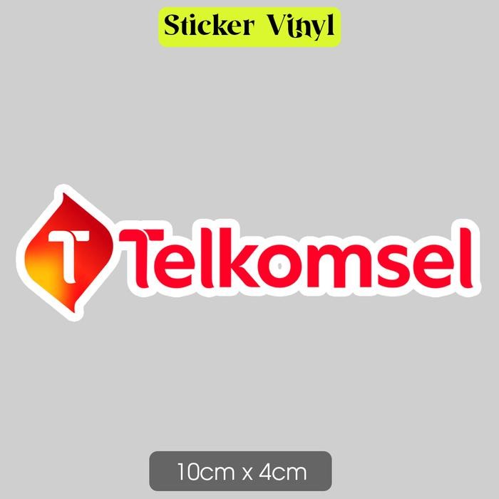 

Stiker Telkomsel Logo Sticker Vinyl Satuan Anti AIr
