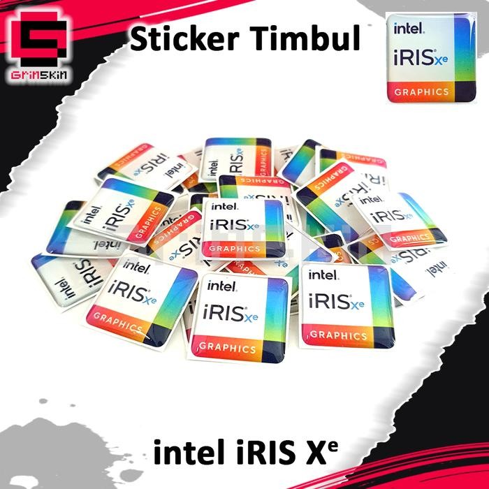 

Sticker Timbul Emblem intel iRIS Xe graphics