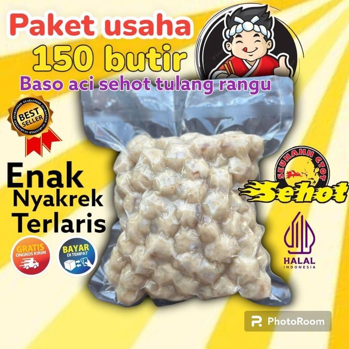 

Paket Usaha 150 butir Baso Aci Tulang Rangu (Bocitur) Instan Makanan