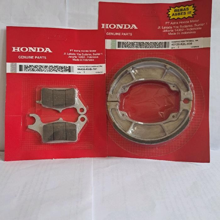 paket perawatan motor oli mesin enduro matic dispad depan belakang honda scoopy/scoopy f1/vario