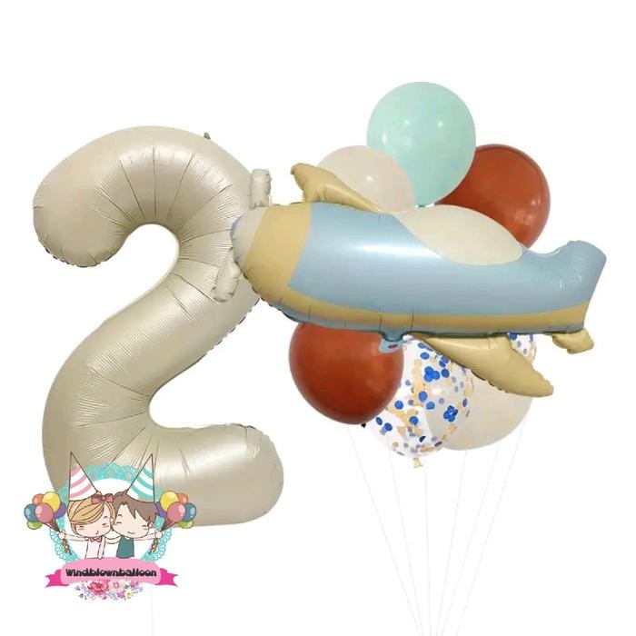

Terlaris WINDBLOWN BALON SET RETRO HBD BIRTHDAY PLANE / DEKORASI ULANG TAHUN PESAWAT ANAK COWO CREAM