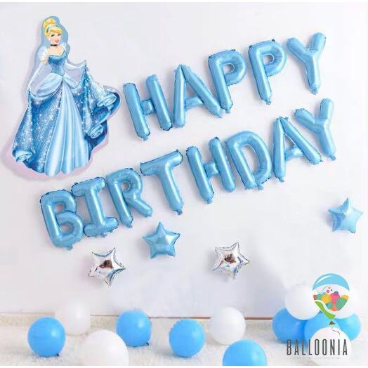 

Terlaris SET Balon Foil Birthday Princess Cinderela Balon Dekorasi Ultah Anak SALE