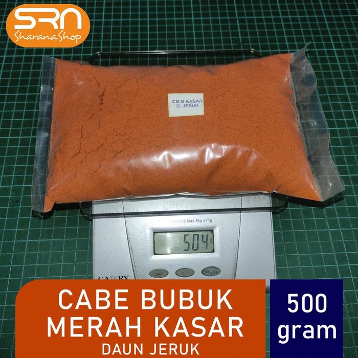 

Gendis.store6 Cabe Bubuk Kasar Daun Jeruk 500 Gr (Sudah Gurih Siap Makan) - Repack Dari Kemasan 1 Kg
