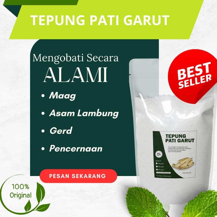 

Vanilla.storee Tepung pati garut angkrik irut arrowroot 1kg asli 100% asam lambung