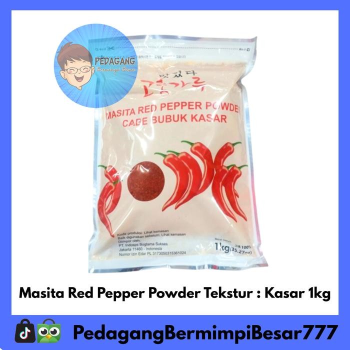 

Hae Cham Red Pepper Powder Gochugaru Gochukaru Cabai Korea 1kg Bubuk Spices Rempah