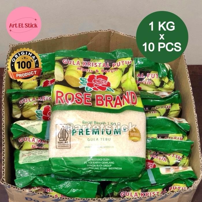 

Gula Pasir Rosebrand Premium Hijau 1 Kg x 10 Pcs (10 Kg)