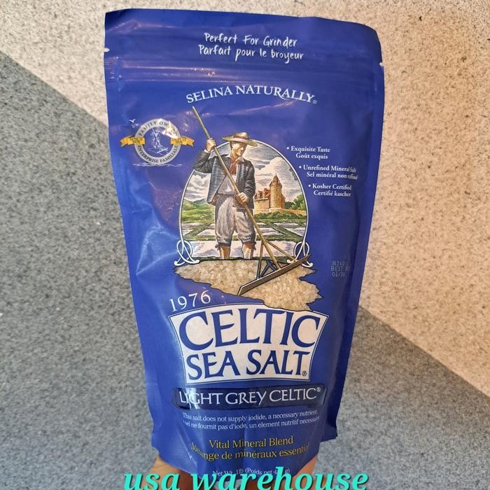 

Celtic Sea Salt Light Grey Celtic Vital Mineral Blend 454 gr garam laut perfect for grinder