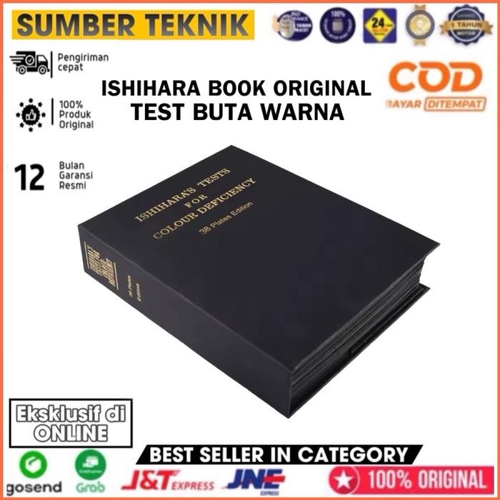 ORIGINAL Buku Tes Buta Warna Ishihara Test Isihara Tes Buta Warna 38 Plates Asli Japan Paper