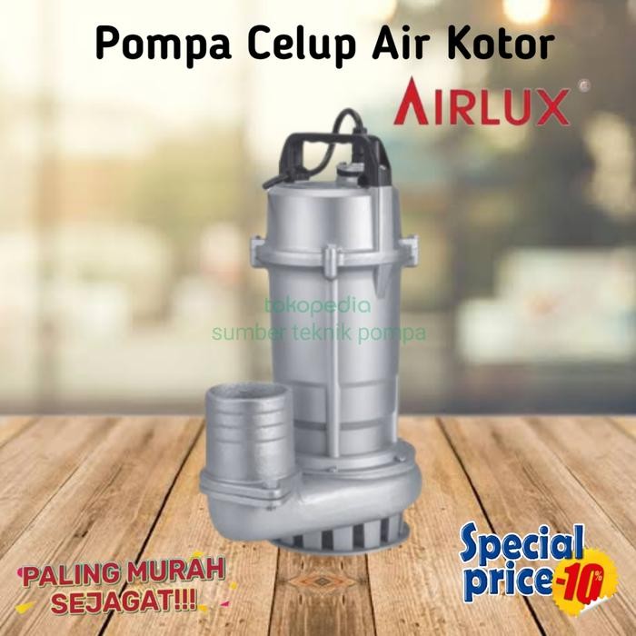 POMPA CELUP SUBMERSIBLE AIR KOTOR/AIR LAUT 250WATT AIRLUX