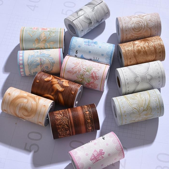 Wallpaper Border Stiker Premium Motif Mozaik Sticker Dinding Tembok Kaca Dapur Chen Dapur Keramik