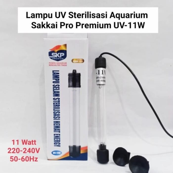 LAMPU UV AQUARIUM LAMPU UV CELUP STERILISASI AQUARIUM 11 WATT