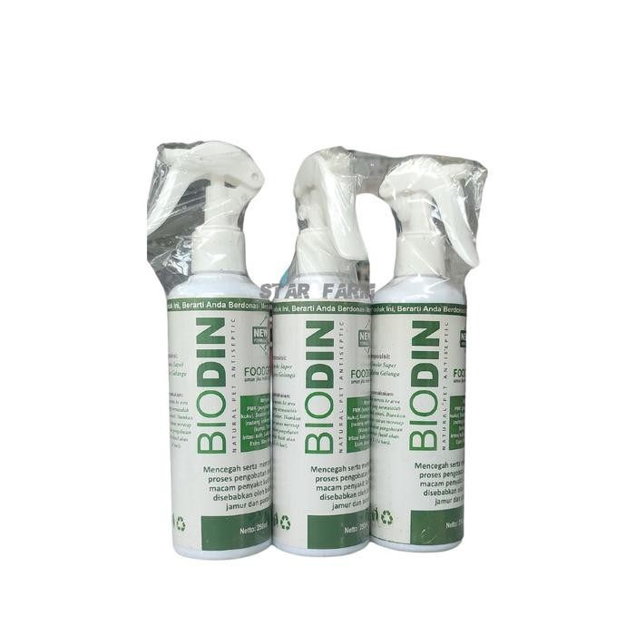 BIODIN SPRAY NATURAL ANTISEPTIC 250ML - STAR FARM