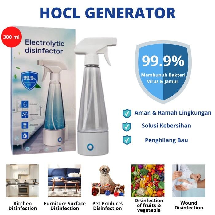 DISINFEKTAN HOCL SPRAY GENERATOR / DISINFEKTAN SPRAY 300ML