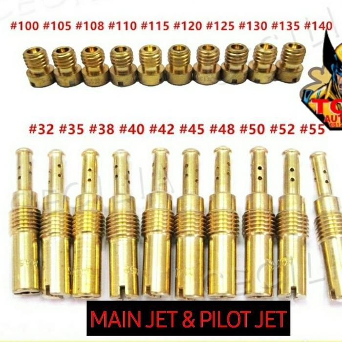 KARBU CARBU CARBURATOR MAIN JET PILOT JET SPUYER PE 24 PE26 PE28 PE30 *