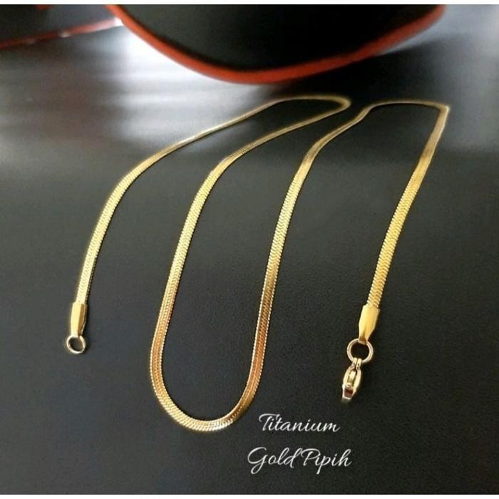 Kalung Titanium Pria Kalung Pipih Titanium Kalung Titanium Kalung Gepeng Titanium Kalung Pria Wanita