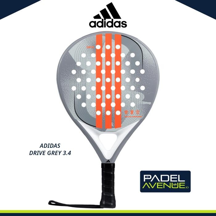 Adidas Drive Grey 3.4 Padel Racket Raket Best Seller