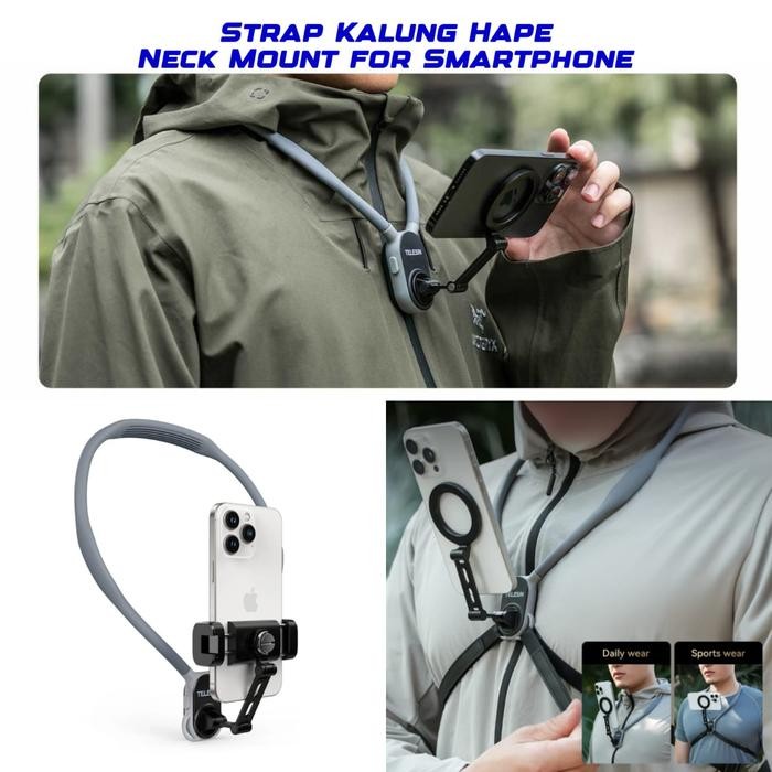 Body Chest Strap Camera Hp Motovlog Dudukan Di Dada Holder/Magnetik