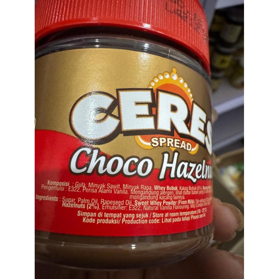 

[Kecil] Ceres Spread Choco Hazelnut 180 Gram