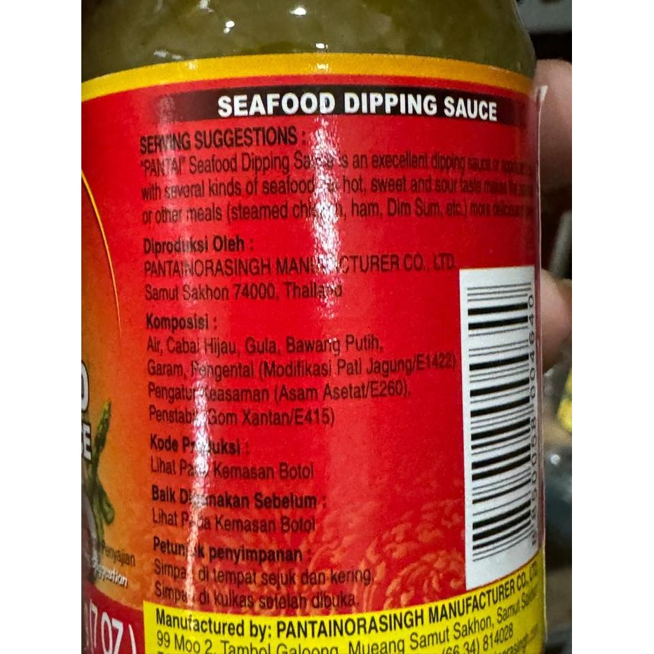 

Pantai Norasingh Seafood Dipping Sauce 200 Ml