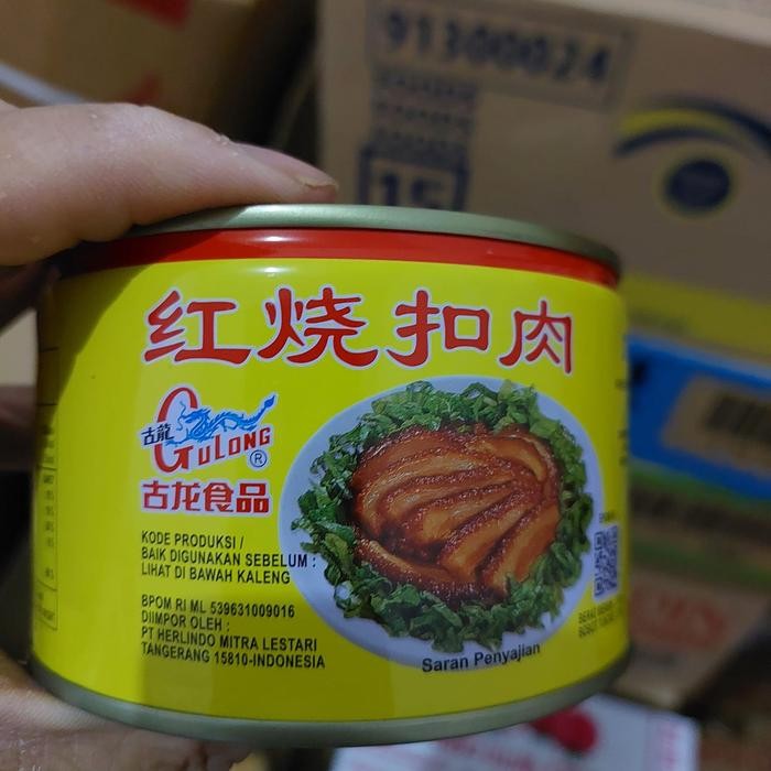 

Gulong Stewed Pork Slices / Samcan Kaleng 383 Gram