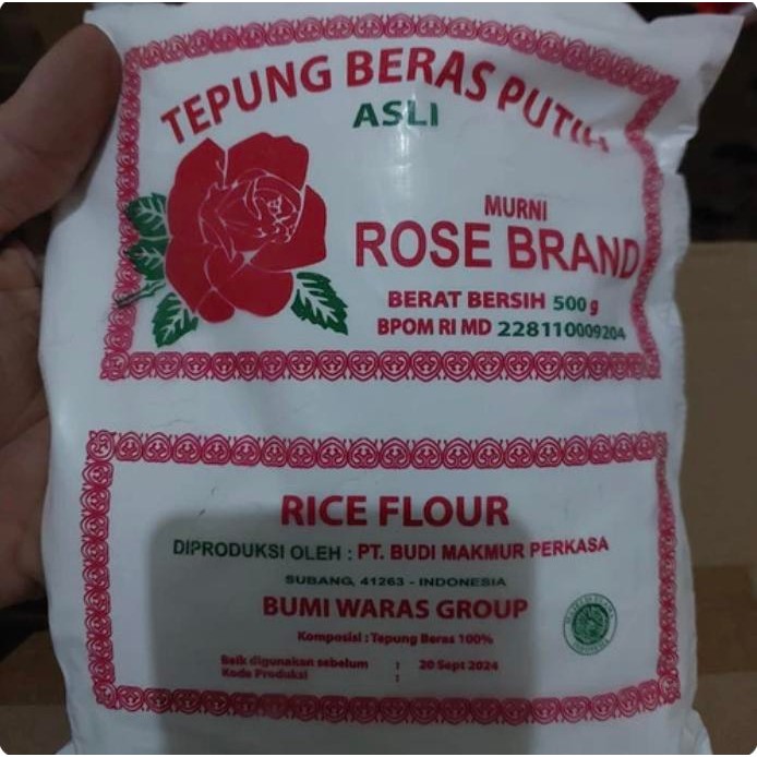 

1 Dus Isi 20 Bungkus Tepung Beras / Ketan Rose Brand 500 Gram