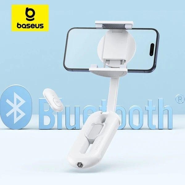 TERLARIS BASEUS MAGNETIC PHONE SELFIE STICK WIRELESS BLUETOOTH GIMBAL STABILIZER HOLDER FOR LIVE