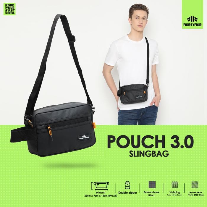 

RT460 FOURTYFOUR Pouch 3.0 Tas Selempang Pria Wanita 2 in 1 Slingbag Handbag BERKUALITAS