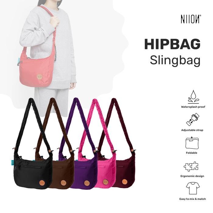

GN814 Tas Selempang/ Slingbag Unisex Lipat Niion Hipbag grey PROMO SPECIAL