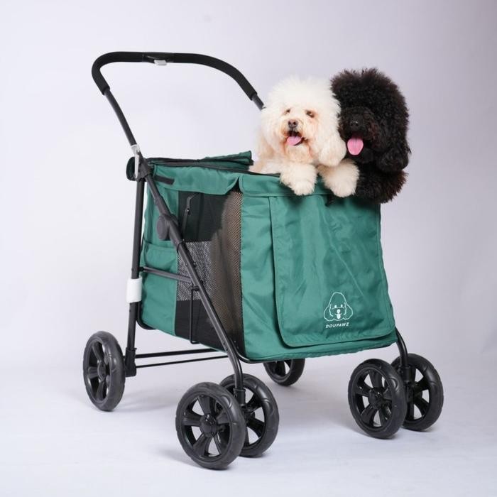 Doupawz jumbo pet stroller troli anjing