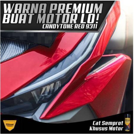 PAKET HEMAT 9311 Candy Tone Red Cat Pilox Diton Premium Merah 400ml