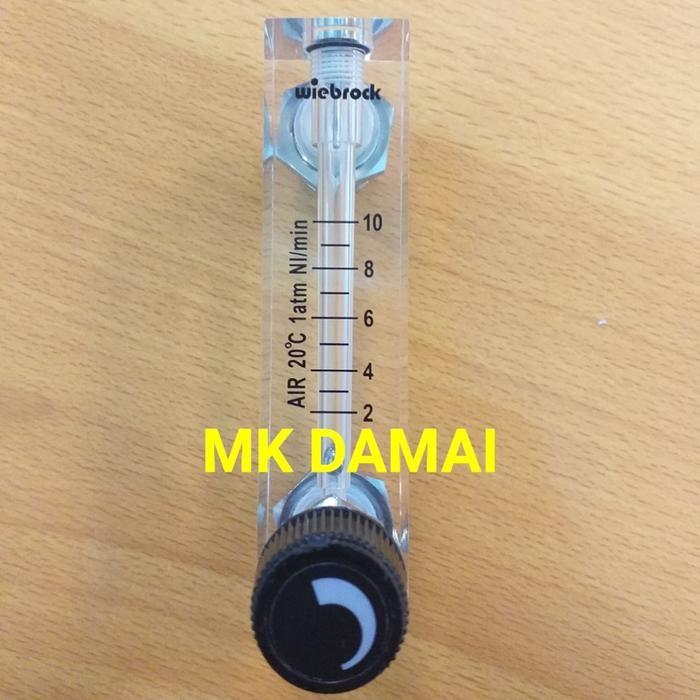 Flowmeter Udara 2 - 10 Ni/Min Rotameter Udara/Gas (Air)