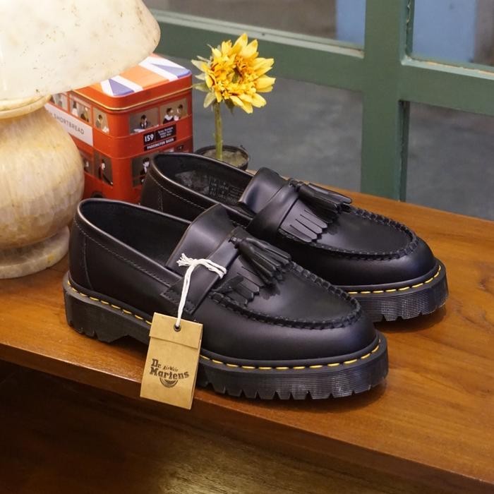 DR. MARTENS ADRIAN BEX LOAFERS BLACK SMOOTH UNISEX ORIGINAL BNIB