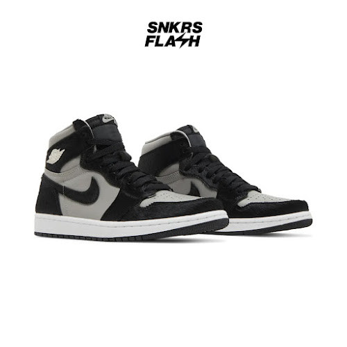 AIR JORDAN 1 RETRO HI OG MEDIUM GREY BLACK WHITE Sepatu Sneakers Unisex - DZ2523001 - Size 36.5