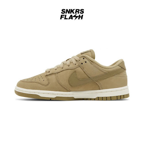 NIKE DUNK LOW PRM MF NEUTRAL OLIVE Sepatu Sneakers Wanita - DV7415200 - Size 38.5