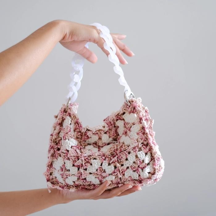 tas rajut pesta crochet handmade ready stock murah jakarta cantik