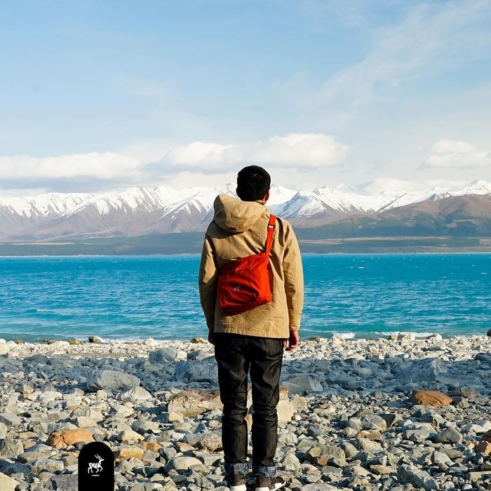 

UP130 Svggest Deerwaves Sling Bag Mix Canvas Slingbag MURAH