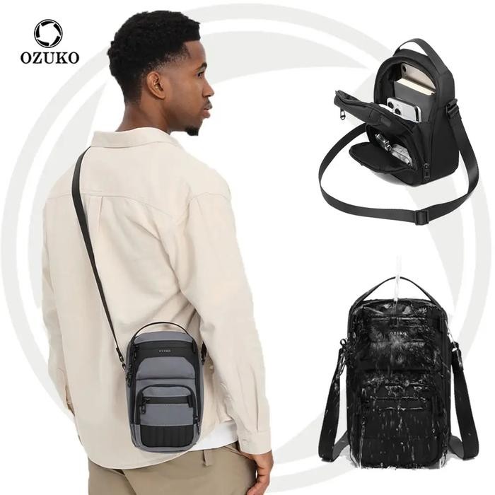 

BM880 OZUKO Stanza Sling Bag #9815 - Tas Selempang Mini Pria DISKON