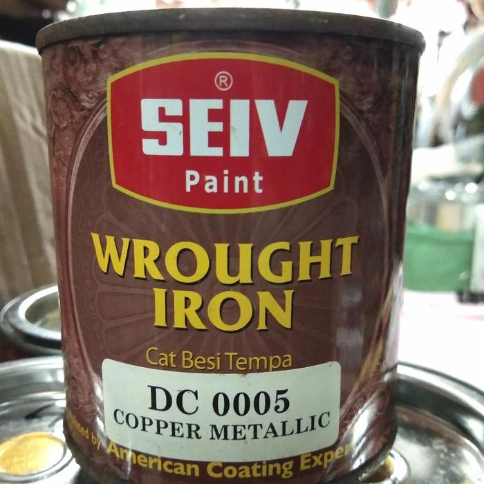 CAT PAGAR BESI TEMPA SEIV 1KG COPPER METALLIC WARNA TEMBAGA 1 KG