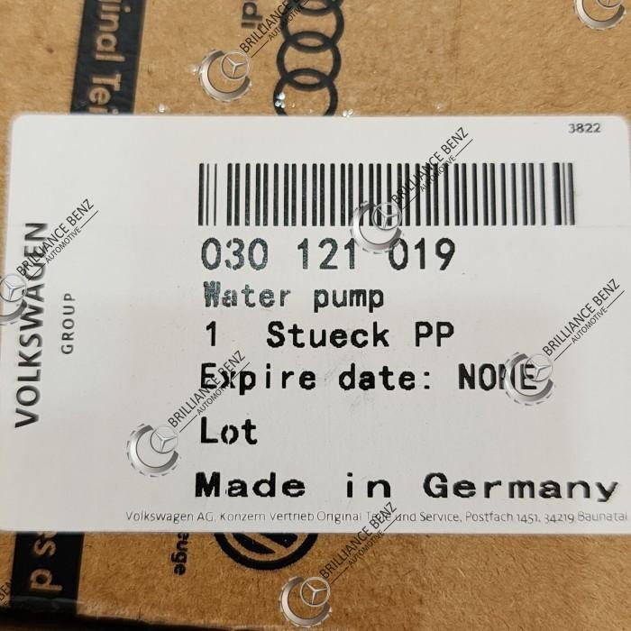 Bagus Waterpump Vw Polo Ks Germany / Water Pump Vw Polo Ks Original Part