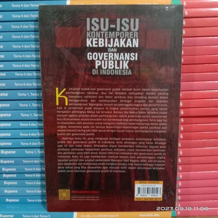 

SALE !!! ISU ISU KONTEMPORER KEBIJAKAN DAN GOVERNANSI PUBLIK EKO PRASOJO READYY