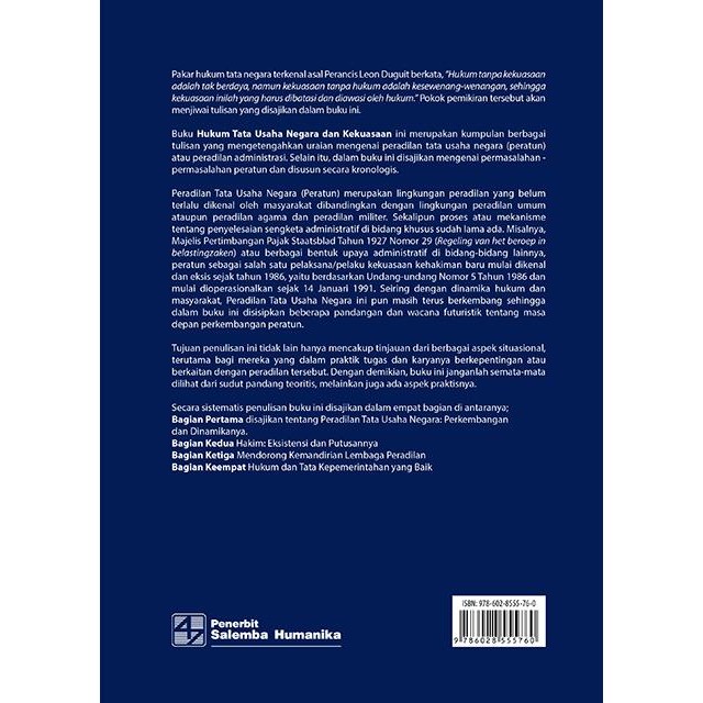 

SALE !!! HUKUM TATA USAHA NEGARA DAN KEKUASAAN-PAULUS EFFENDI LOTULUNG READYY