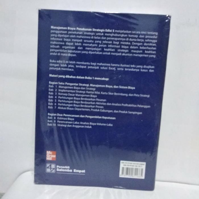

SALE !!! MANAJEMEN BIAYA EDISI 5 BUKU 1 BY BLOCHER READYY