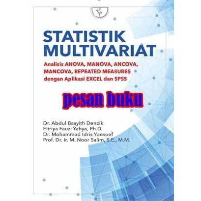 

SALE !!! BUKU STATISTIK MULTIVARIAT ANALISIS ANOVA MANOVA ANCOVA MANCOVA REPEAT READYY