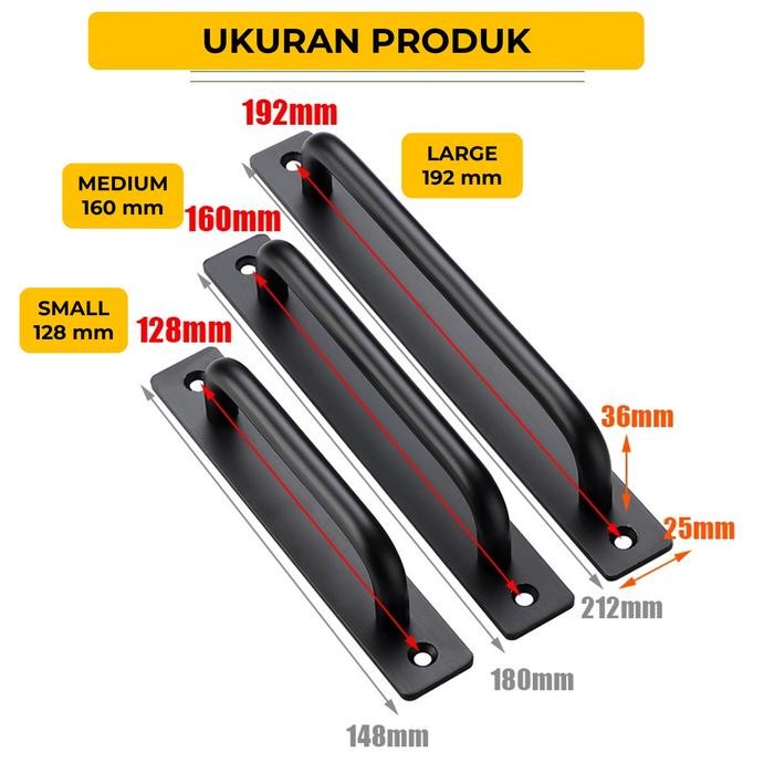 Door Handle Pintu Handel ng Pintu Lemari Laci Pull Handle Aluminium *