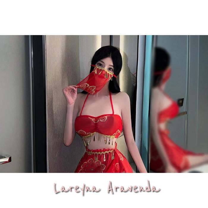 Lareyna Aravenda Set Lingerie Fantasy Malam Pesona Belly Dance Arabian Lg804
