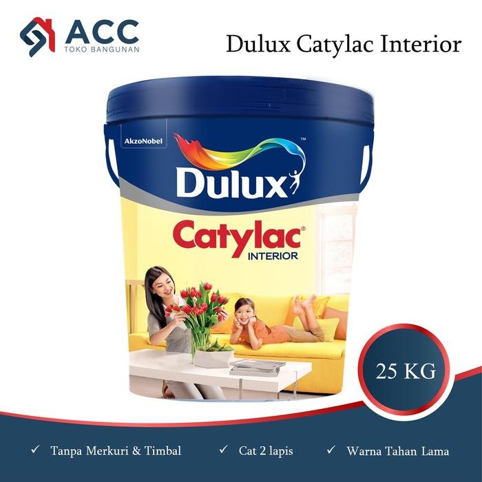 Cat Tembok Dulux Catylac Interior Warna Putih 25kg