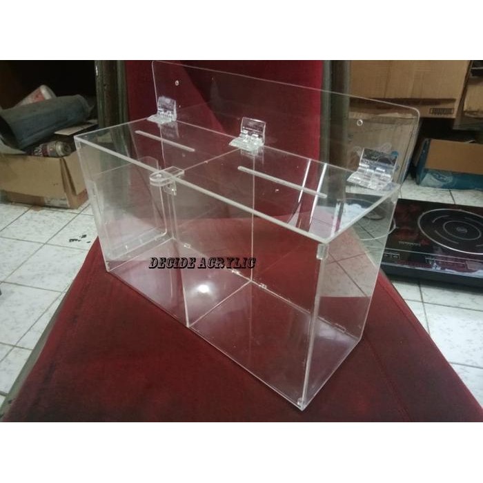 

Kotak Saran Akrilik 2 Sekat Puas / Tidak Puas