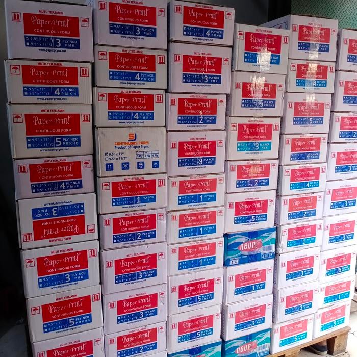 

CONTINUOUS FORM 9,5 X 11/2 2 PLY PAPERPRINS