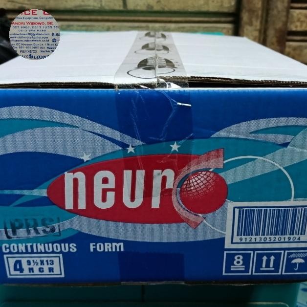 

Continous form Neuro 9 1/2 x 13" (F4) 4ply dan 4 ply bagi 2